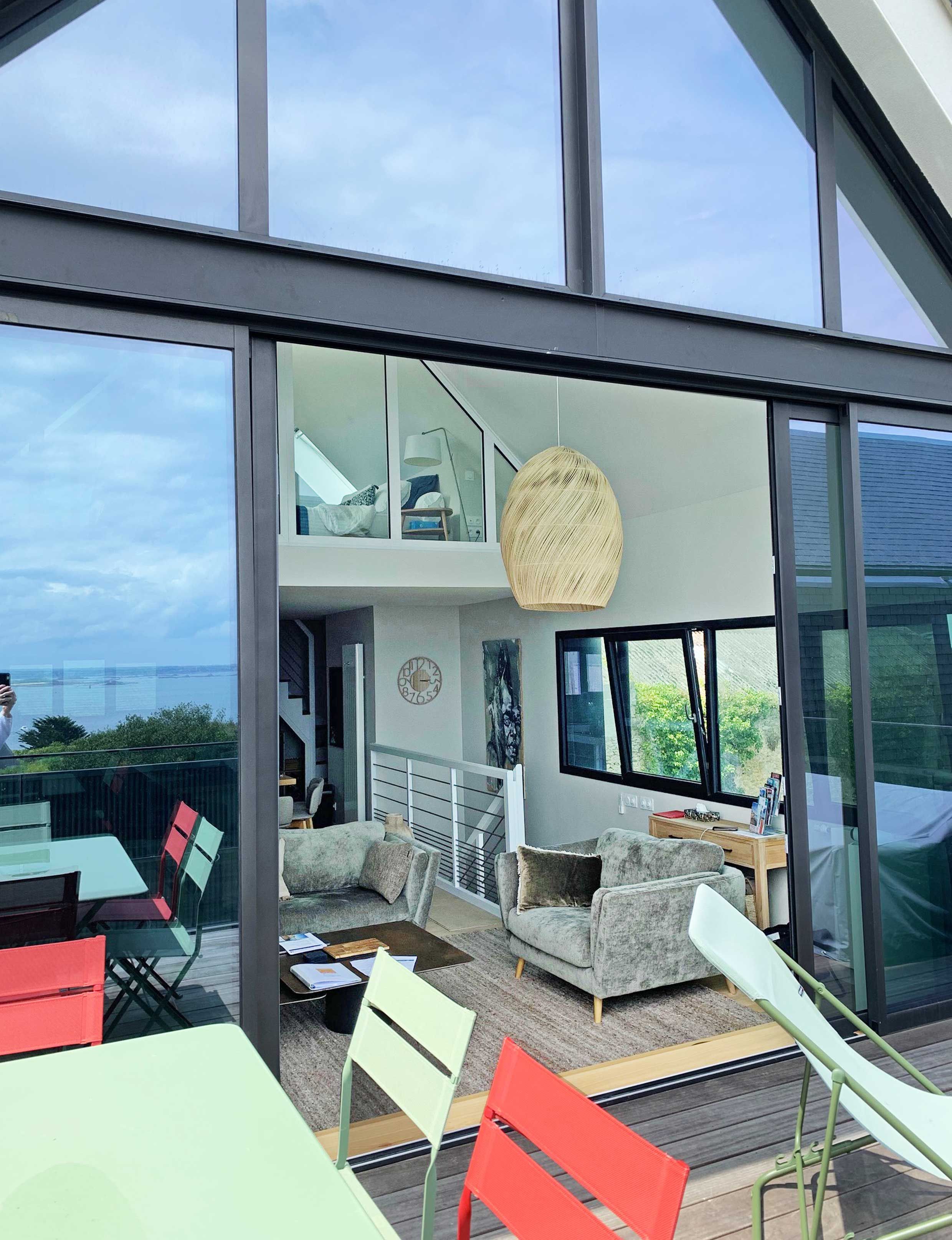 salon ouvert sur terrasse