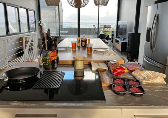 A bright, friendly open kitchen.